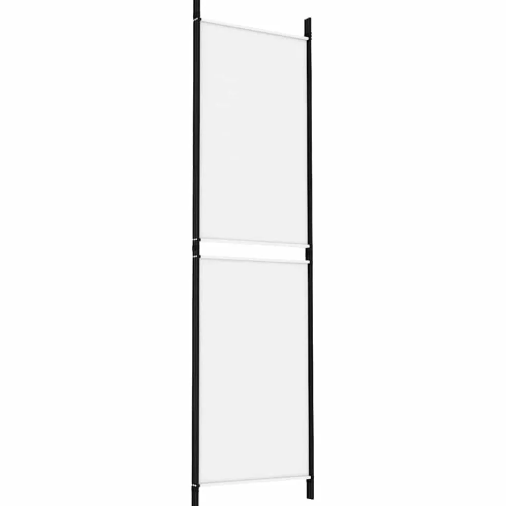 vidaXL Kamerscherm met 3 panelen 150x180 cm stof wit