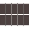 vidaXL Kamerscherm met 5 panelen 250x200 cm stof bruin
