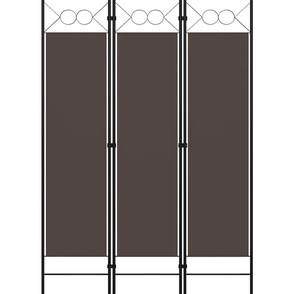 vidaXL Kamerscherm met 3 panelen 120x180 cm bruin