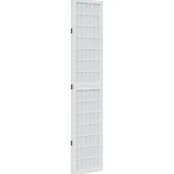 vidaXL Kamerscherm met 3 panelen massief paulowniahout wit