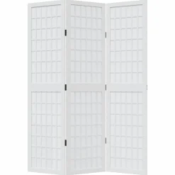 vidaXL Kamerscherm met 3 panelen 150x220 cm stof bruin