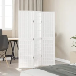 vidaXL Kamerscherm met 3 panelen 150x220 cm stof bruin