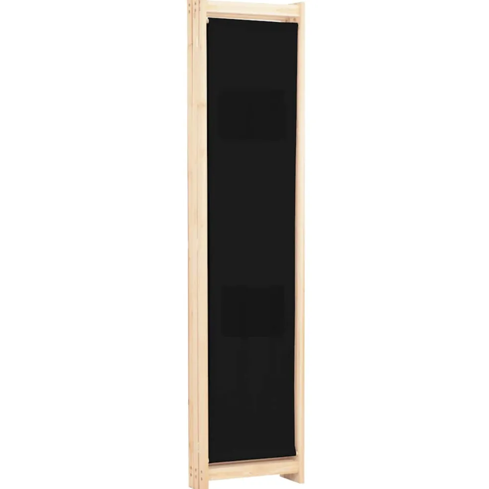vidaXL Kamerscherm met 3 panelen 120x170x4 cm stof zwart