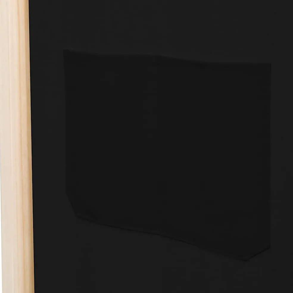 vidaXL Kamerscherm met 3 panelen 120x170x4 cm stof zwart