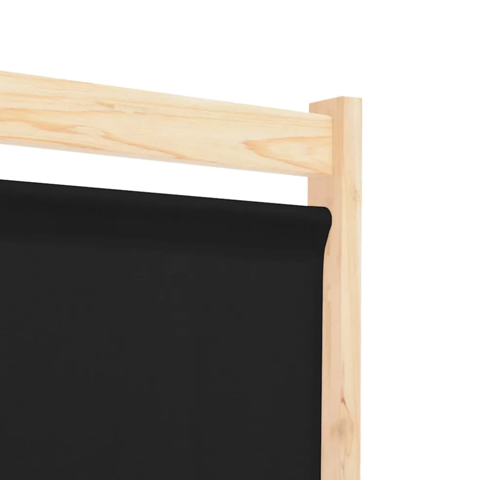 vidaXL Kamerscherm met 3 panelen 120x170x4 cm stof zwart