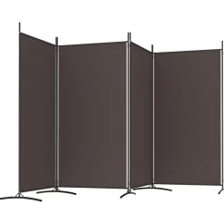 vidaXL Kamerscherm met 3 panelen 210x180 cm lichtgrijs