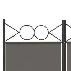 vidaXL Kamerscherm met 5 panelen 250x220 cm stof bruin