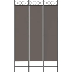 vidaXL Kamerscherm met 5 panelen 250x220 cm stof bruin