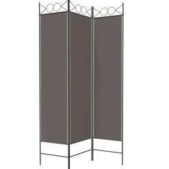 vidaXL Kamerscherm met 5 panelen 250x220 cm stof bruin
