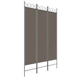 vidaXL Kamerscherm met 5 panelen 250x220 cm stof bruin