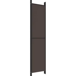 vidaXL Kamerscherm met 6 panelen 300x220 cm stof bruin