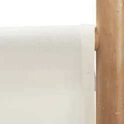 vidaXL Kamerscherm 3-panelen inklapbaar 120 cm bamboe en canvas