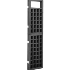 vidaXL Kamerscherm/trellis met 3 panelen 121x180 cm vurenhout zwart