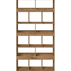 vidaXL Kamerscherm 100x33x187,5 cm bewerkt hout artisanaal eikenkleur