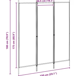vidaXL Kamerverdeler Beige 150 x 180 cm Stof