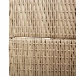 vidaXL Kamerverdeler Beige 292 x 180 cm poly rattan
