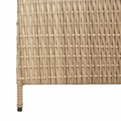 vidaXL Kamerverdeler Beige 195 x 200 cm poly rattan