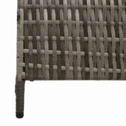 vidaXL Kamerverdeler Grijs 146 x 180 cm poly rattan