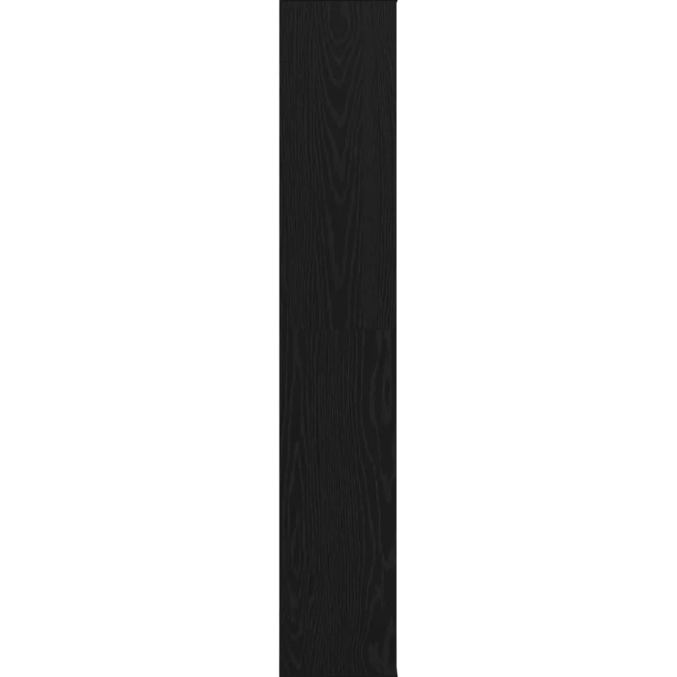 vidaXL Kamerverdeler Zwart Eiken 100 x 24 x 140 cm Bewerkt hout