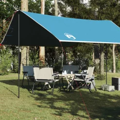 vidaXL Kampeerluifel waterdicht 430x380x210 cm blauw