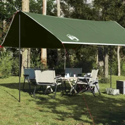 vidaXL Kampeerluifel waterdicht 430x380x210 cm groen