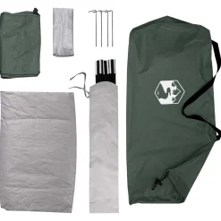 vidaXL Kamperen tent 2-persoons Legergroen