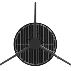 vidaXL Kampvuur tripod 3 st Zwart Staal