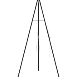 vidaXL Kampvuur tripod Zwart 92 x 92 x 151,5 cm Staal