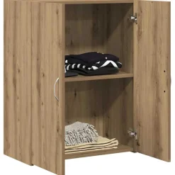 vidaXL Kantoorkast Artisanaal eiken 70 x 32 x 77.5 cm Bewerkt hout