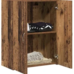 vidaXL Kantoorkast Oud hout 70 x 32 x 77.5 cm Bewerkt hout