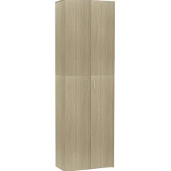 vidaXL Kantoorkast 60x32x190 cm bewerkt hout sonoma eikenkleurig