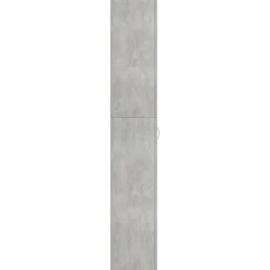 vidaXL Kantoorkast 60x32x190 cm bewerkt hout betongrijs