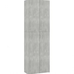 vidaXL Kantoorkast 60x32x190 cm bewerkt hout betongrijs