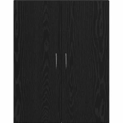 vidaXL Kantoorkast Zwart eiken 70 x 32 x 77.5 cm Bewerkt hout