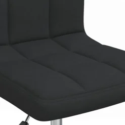 vidaXL Kantoorstoel draaibaar stof zwart