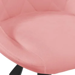 vidaXL Kantoorstoel draaibaar fluweel roze