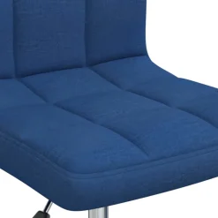 vidaXL Kantoorstoel draaibaar stof blauw