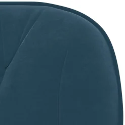 vidaXL Kantoorstoel draaibaar fluweel blauw