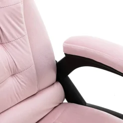 vidaXL Kantoorstoel fluweel roze