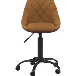 vidaXL Kantoorstoel fluweel bruin