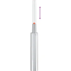 vidaXL Kantoorstoel gascilinder Zwart 239-309 mm IJzer
