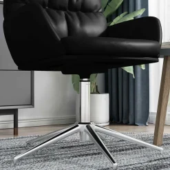 vidaXL Kantoorstoel gascilinder Chroom 307-447 mm IJzer