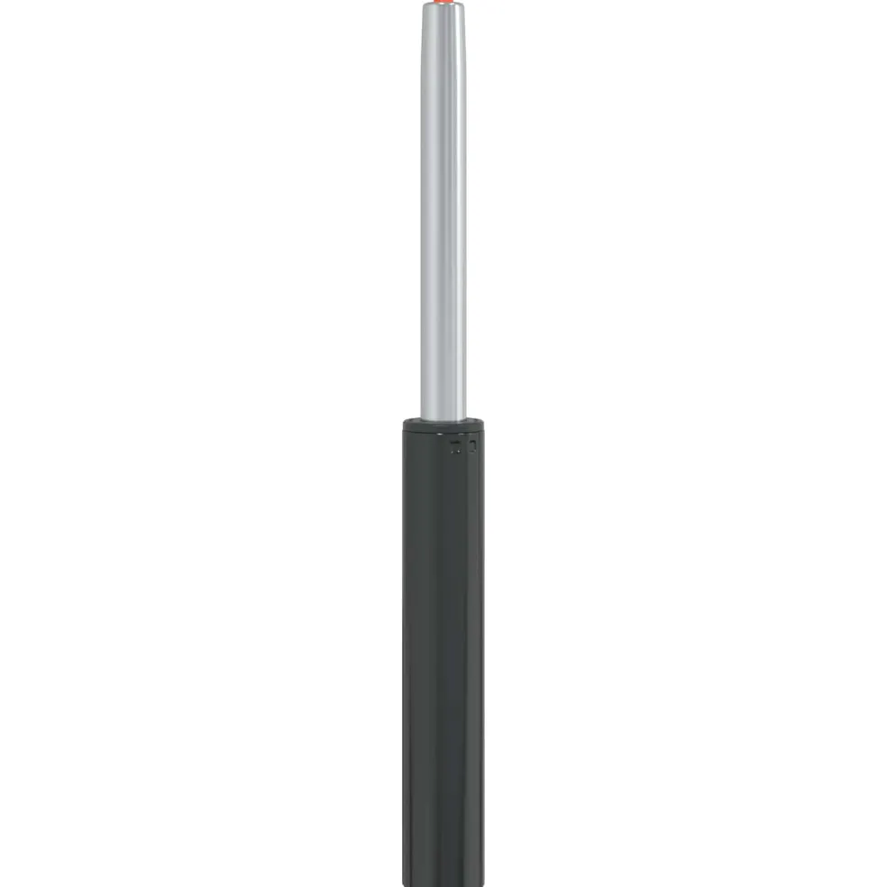vidaXL Kantoorstoel gascilinder Zwart 318-473 mm IJzer