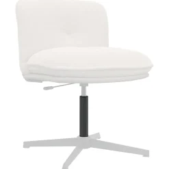 vidaXL Kantoorstoel gascilinder Zwart 318-473 mm IJzer