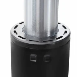 vidaXL Kantoorstoel gascilinder Zwart 318-473 mm IJzer
