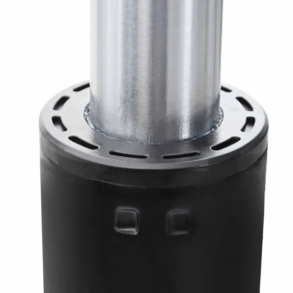 vidaXL Kantoorstoel gascilinder Zwart 318-473 mm IJzer