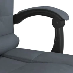 vidaXL Kantoorstoel massage verstelbaar fluweel donkergrijs