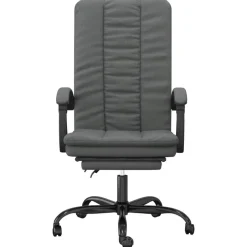 vidaXL Kantoorstoel verstelbaar stof donkergrijs