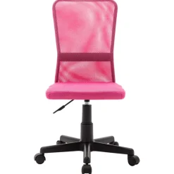 vidaXL Kantoorstoel 44x52x100 cm mesh stof roze