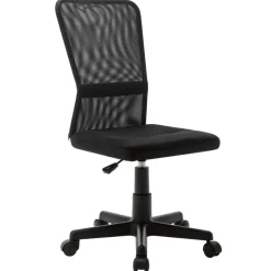 vidaXL Kantoorstoel 44x52x100 cm mesh stof zwart